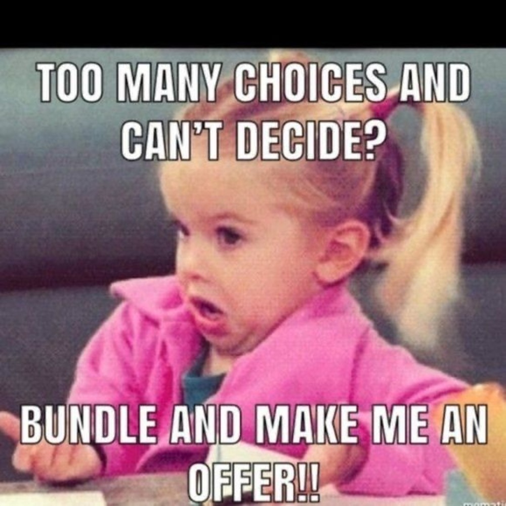 Bundle, make me a reasonable offer and save on shipping